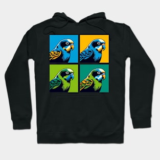 Pop Cobalt-Rumped Parrotlet Art - Cool Birds Hoodie